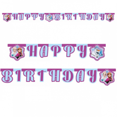 Banderoll Frost / Frozen polarsken formklippt