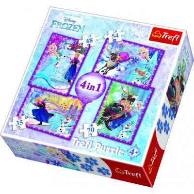 Disney Frozen 4-i-1 Pussel