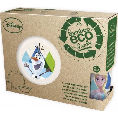 Disney Frozen - Servisset i bambu 3-delar