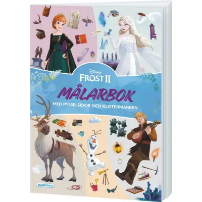 Frost Målarbok med pysselsidor och klistermärken - Frozen -  Leksaksaffären