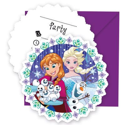 Frost Snowflakes Inbjudningskort