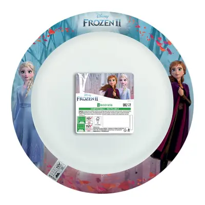 Papperstallrikar Frozen/Frost FSC - 8-pack