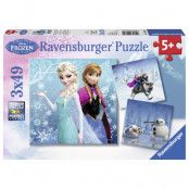 Ravensburger Pussel Disney Frozen Vinteräventyr 3x49-bitar