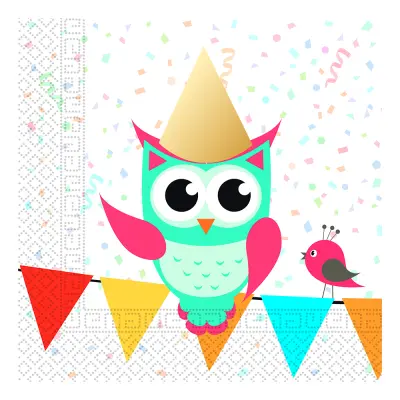 Servetter Ugglor - 20-pack