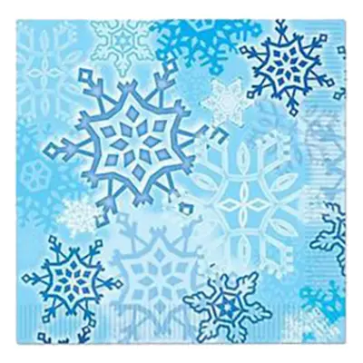 Kaffeservetter Snöflingor - 16-pack