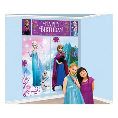 Väggdekorationer Frost/Frozen Happy Birthday - 5-pack