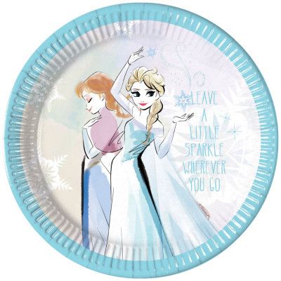 Frozen Sparkle Papperstallrikar