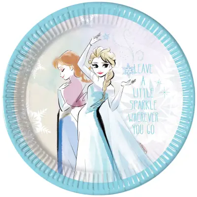 Frozen Sparkle Papperstallrikar