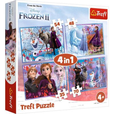 Trefl Disney Frozen 2 Pussel 4 i 1 34323