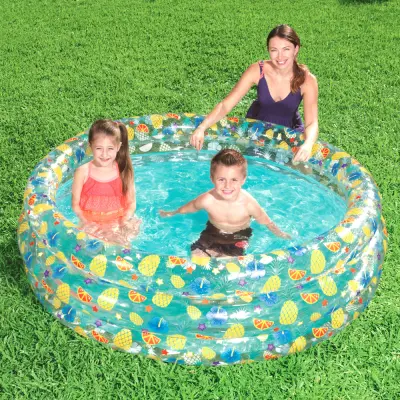 Uppblåsbar Barnpool Tropical