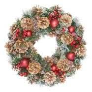 Julkrans med Kottar&Röda Bär