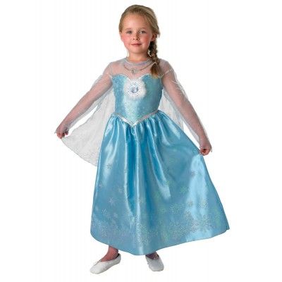 Frost Elsa Deluxe Barn Maskeraddräkt