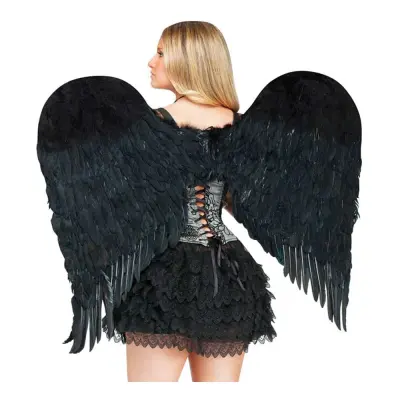 Änglavingar Svarta - 90 cm