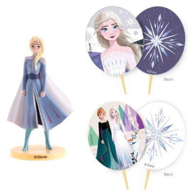Tårtdekorationer Frost Elsa-figur&Caketopper