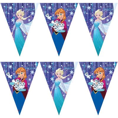 Frost Snowflakes Flaggirlang