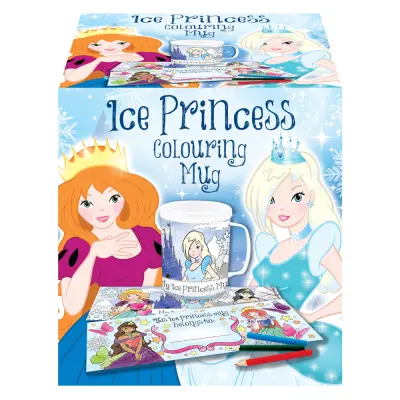 Färgläggnings Mugg Isprinsessor