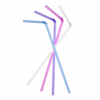 Sugrör Genomskinliga - 100-pack